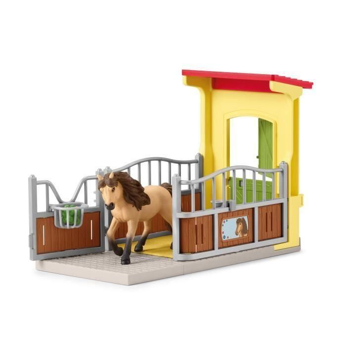 SCHLEICH - Caja con poni islandés - Extensión de granja educativa - 42609 - Farm World Range 2