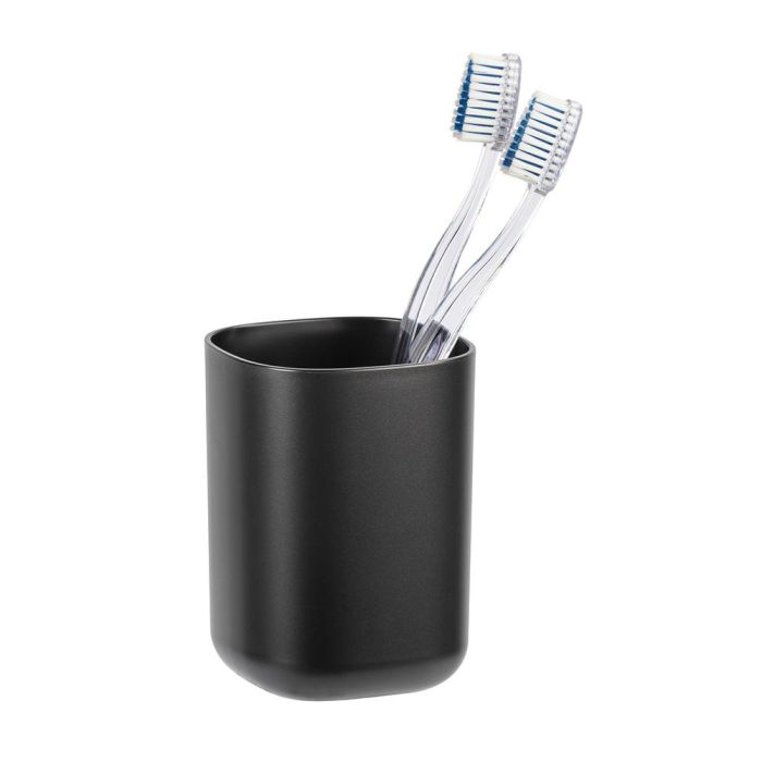 Vaso para cepillo de dientes davos negro mate 24831100 wenko 1