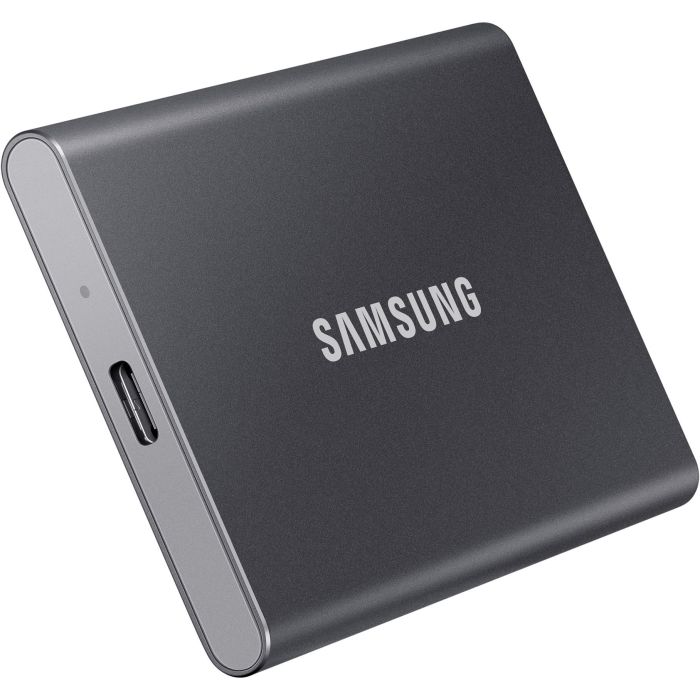 Samsung Portable SSD T7 2TB USB 3.2 Gen2 Tipo C Gris Titanio - NVMe, Lectura 1050MB/s, Escritura 1000MB/s, Aluminio 8