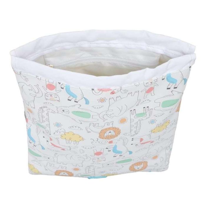 Bolsa Mochila con Cuerdas Safta Zoo Beige 26 x 34 x 1 cm 2 Bolsa Mochila con Cuerdas Safta Zoo Beige 26 x 34 x 1 cm 2