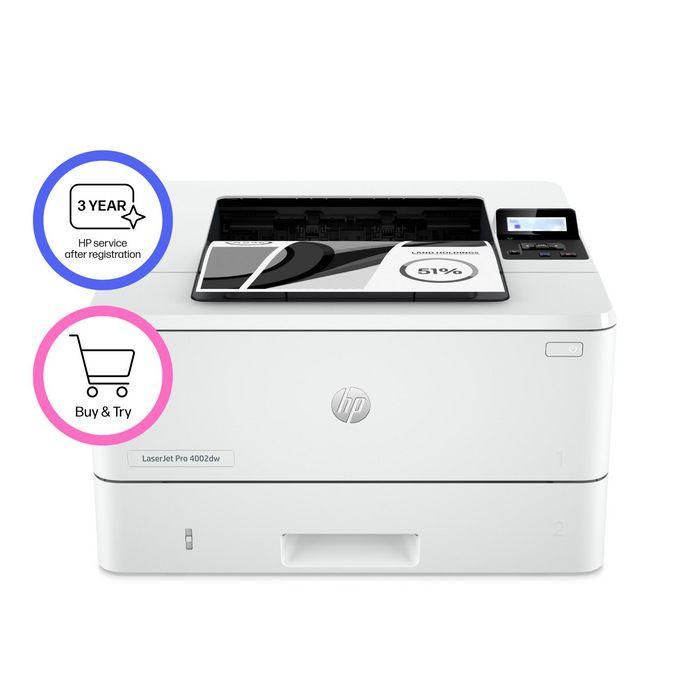 HP Impresora Láser Monocromo 4002DW WiFi Dúplex Blanca 1