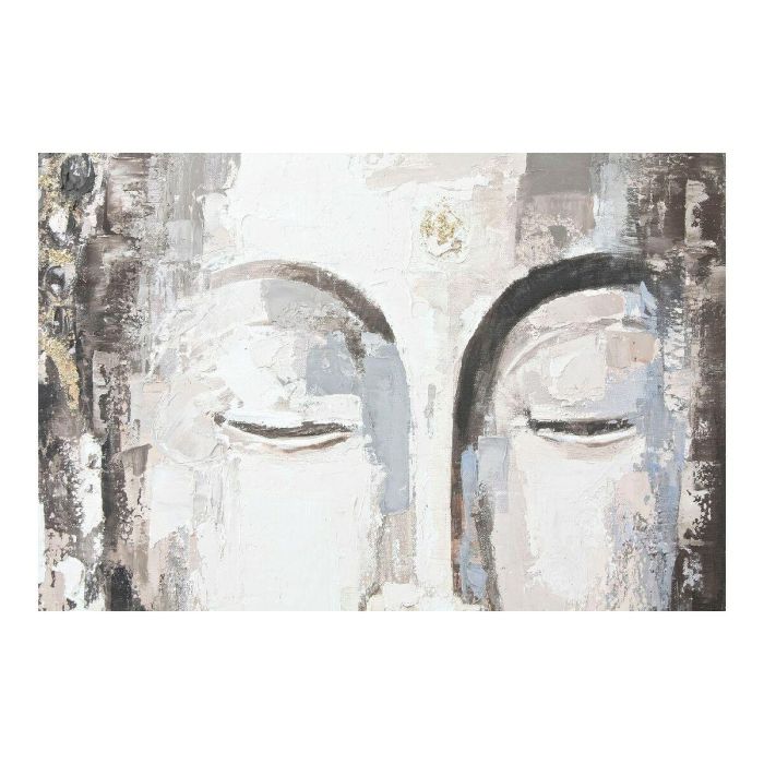 Cuadro DKD Home Decor CU-179192 100 x 3,8 x 100 cm Buda Oriental (2 Unidades) 1