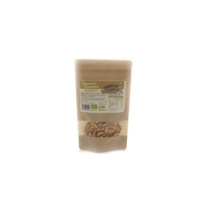 DREAM FOODS Cúrcuma + Pimienta Bio 150 Cápsulas Complemento Alimenticio Vegano