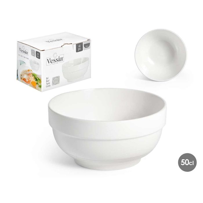 Bowl Apilable Porcelana 13 Cm Vessia (36 Unidades) Bowl Apilable Porcelana 13 Cm Vessia (36 Unidades)
