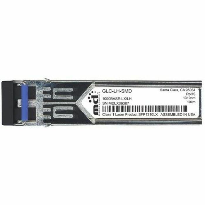 Cisco 1000BASE-LX/LH-SMD= Módulo Transceptor SFP Gigabit Ethernet para Fibra MMF y SMF, Longitud de Onda 1300nm, Conector LC/PC Dual