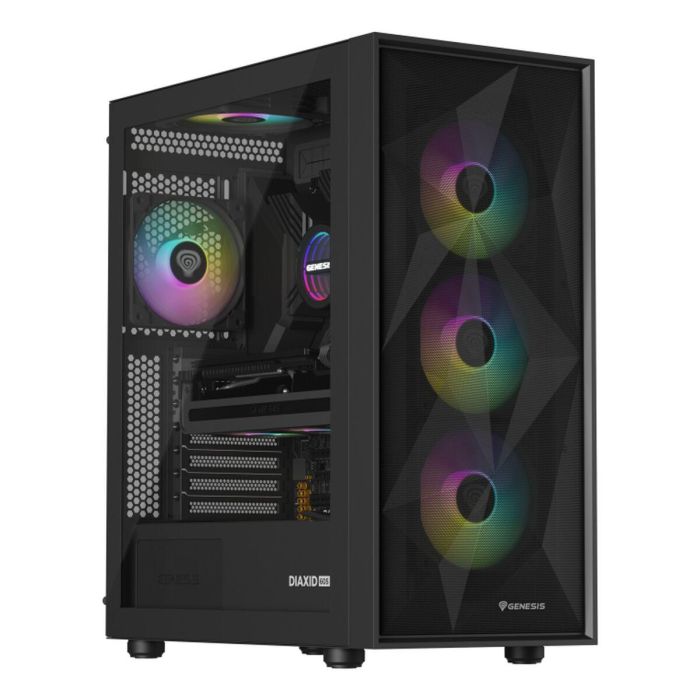 GENESIS NLG-2321 Kit de Refrigeración Líquida para Ordenador, Carcasa PC, Negro, 3 Ventiladores, Iluminación LED RGB 4