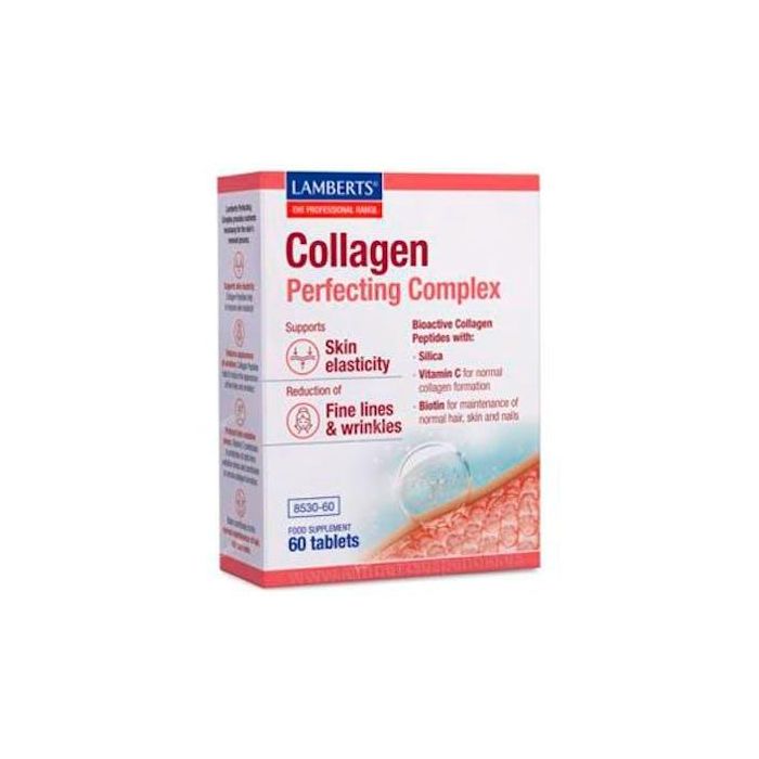 LAMBERTS Collagen Perfecting Complex con Péptidos Bioactivos Verisol P® para Piel, Pelo y Uñas, 60 Comprimidos