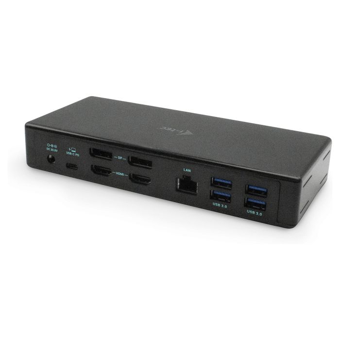 Hub USB i-Tec C31QUATTRODOCKPD Negro