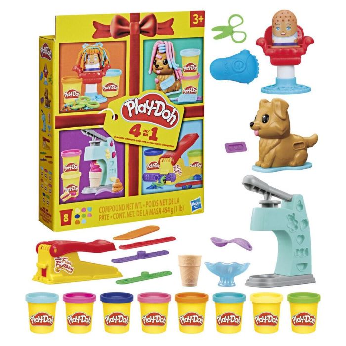 HASBRO Minisets Clásicos Play-Doh, 8 Colores de Plastilina en Botes de 56g HASBRO Minisets Clásicos Play-Doh, 8 Colores de Plastilina en Botes de 56g