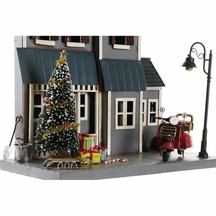 Casa Navidad Tradicional DKD Home Decor Azul Rojo 12.5 x 40 x 30 cm (2 Unidades) 1 Casa Navidad Tradicional DKD Home Decor Azul Rojo 12.5 x 40 x 30 cm (2 Unidades) 1