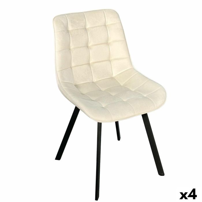 Silla Versa RHODES Beige 55 x 82 x 51 cm (4 Unidades) Silla Versa RHODES Beige 55 x 82 x 51 cm (4 Unidades)