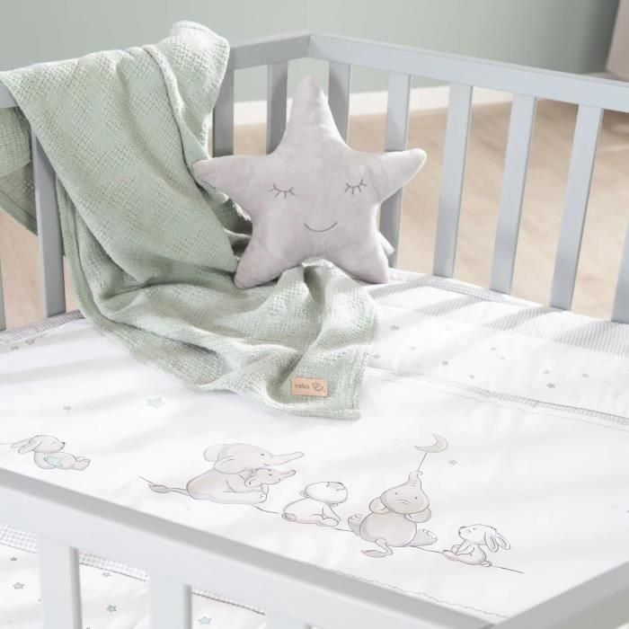 Roba ROB4005317334172 Parque Infantil Hexagonal de Madera Lacada Topo con Funda Acolchada Diseño Elefante y 6 Ruedas con Freno 5 Roba ROB4005317334172 Parque Infantil Hexagonal de Madera Lacada Topo con Funda Acolchada Diseño Elefante y 6 Ruedas con Freno 5