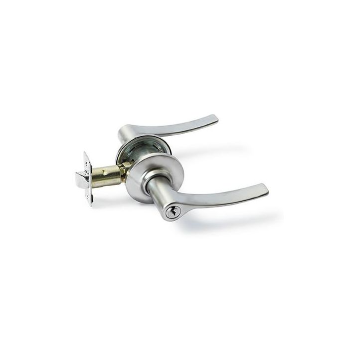 TESA 3B00 Cm Pomo Manivela Barcelona para Cerradura y Condena, Zamak Cromo Mate para Puertas de 33-45mm
