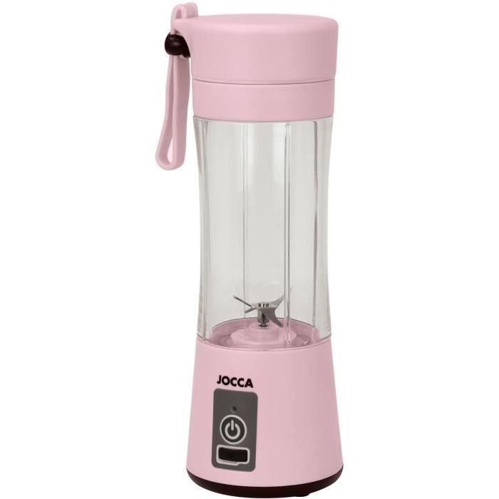 Licuadora portátil - JOCCA - SWEET - 380 ml - 2000 mAh - Con cable USB - Rosa 4 Licuadora portátil - JOCCA - SWEET - 380 ml - 2000 mAh - Con cable USB - Rosa 4