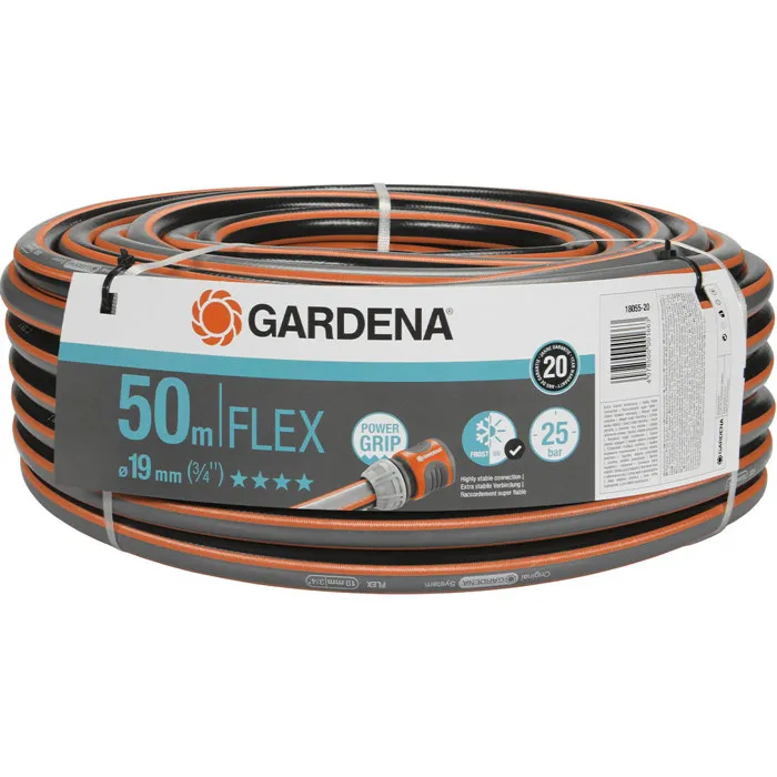 GARDENA 18055-20 Manguera FLEX Comfort 19 mm (3/4") 50m Resistente a Rayos UV y Heladas 0 GARDENA 18055-20 Manguera FLEX Comfort 19 mm (3/4") 50m Resistente a Rayos UV y Heladas 0