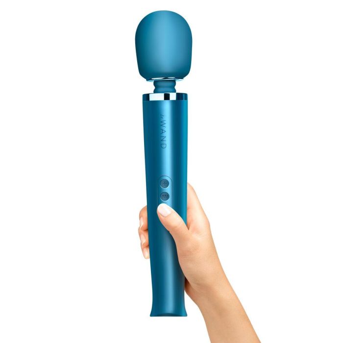 Varita Masajeadora Recargable Le Wand Pacific Blue Azul 17 Varita Masajeadora Recargable Le Wand Pacific Blue Azul 17