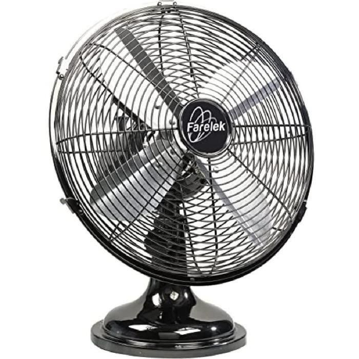 Utah - Ventilador de colocación Ø30cm 35W CROME OSCILAR 1 Utah - Ventilador de colocación Ø30cm 35W CROME OSCILAR 1