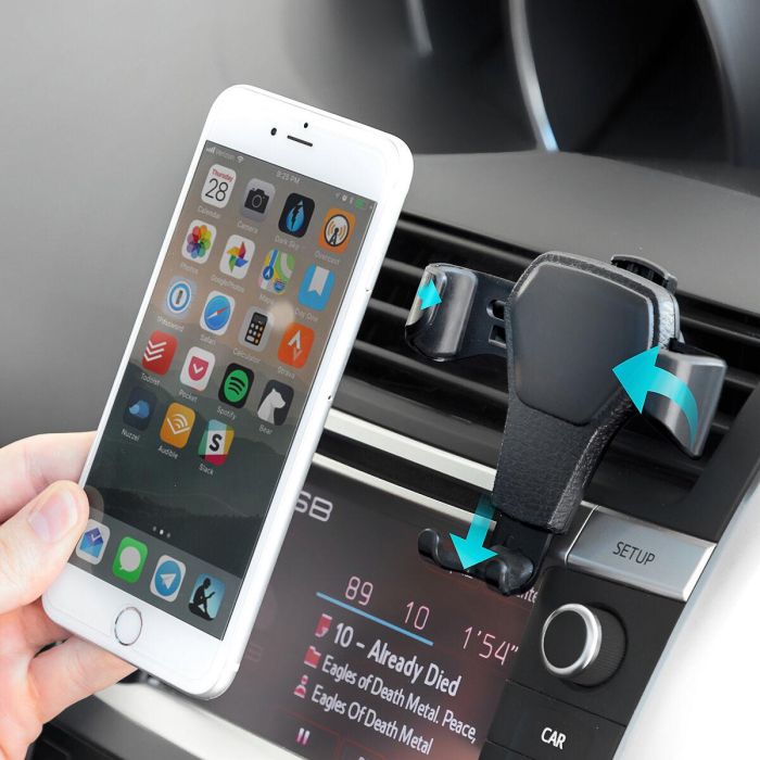 Soporte Gravitatorio de Móviles para Coche Gravder InnovaGoods Soporte Gravitatorio de Móviles para Coche Gravder InnovaGoods