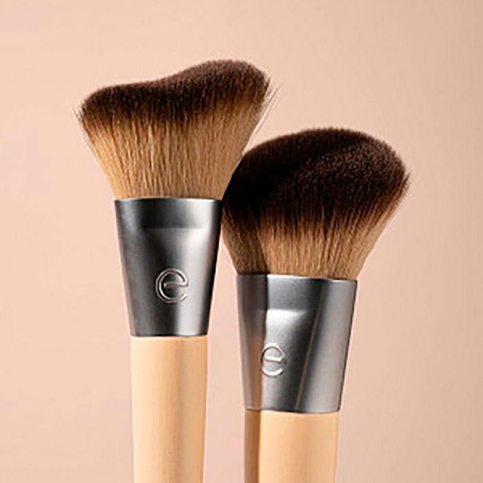 Ecotools Blush + Highlight Brush Duo Brochas para Rubor e Iluminador 1 unidad 1