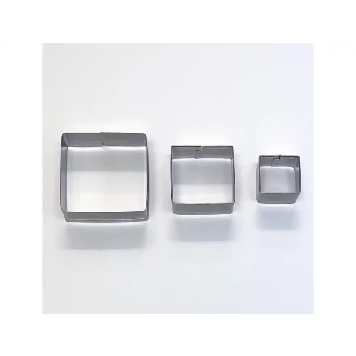 SIO-2 Set de 3 Cortadores Metálicos Cuadrados para Cerámica, Arcilla y Modelado - Herramientas de Cerámica, Utensilios para Manualidades, 220 mm SIO-2 Set de 3 Cortadores Metálicos Cuadrados para Cerámica, Arcilla y Modelado - Herramientas de Cerámica, Utensilios para Manualidades, 220 mm