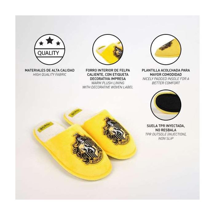 Zapatillas de casa abierta harry potter hufflepuff t44/45 4 Zapatillas de casa abierta harry potter hufflepuff t44/45 4