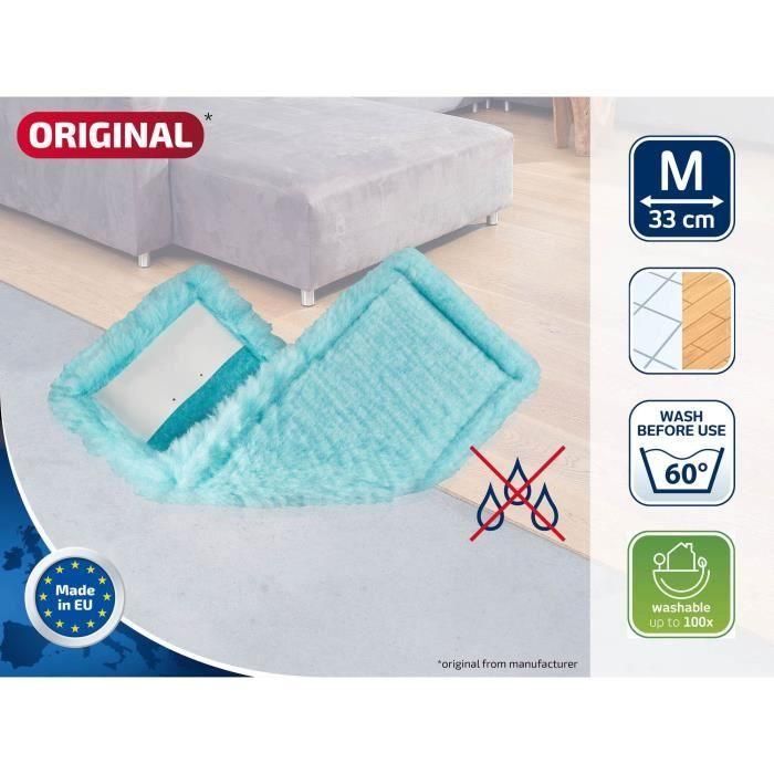 Leifheit 52124 Funda de Repuesto Mopa Plana Clean Twist M Ergo Static Plus 33cm - Limpieza en Seco, Antiestática, Atrae Polvo y Pelo 1 Leifheit 52124 Funda de Repuesto Mopa Plana Clean Twist M Ergo Static Plus 33cm - Limpieza en Seco, Antiestática, Atrae Polvo y Pelo 1