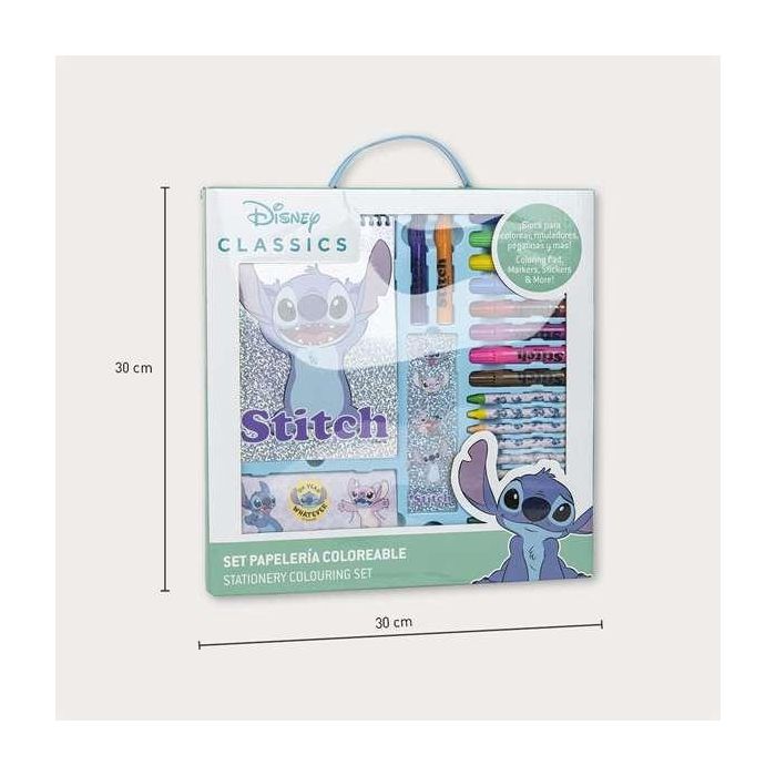 Conjunto de papelería coloreable stitch 30.0 x 30.0 x 2.5 cm 4 Conjunto de papelería coloreable stitch 30.0 x 30.0 x 2.5 cm 4
