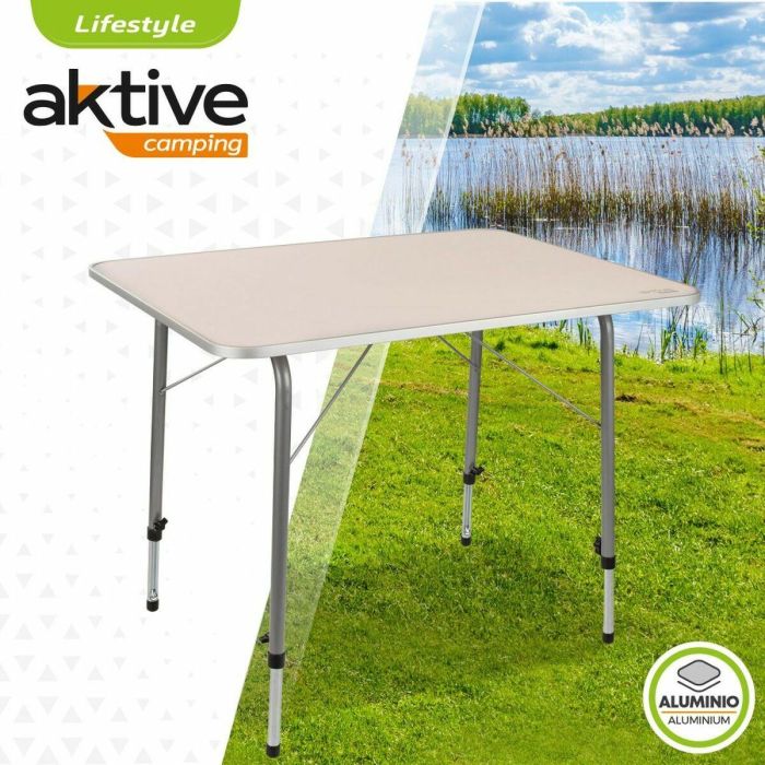 Mesa de camping regulable en altura 80x60xh50/69 cm 5 Mesa de camping regulable en altura 80x60xh50/69 cm 5