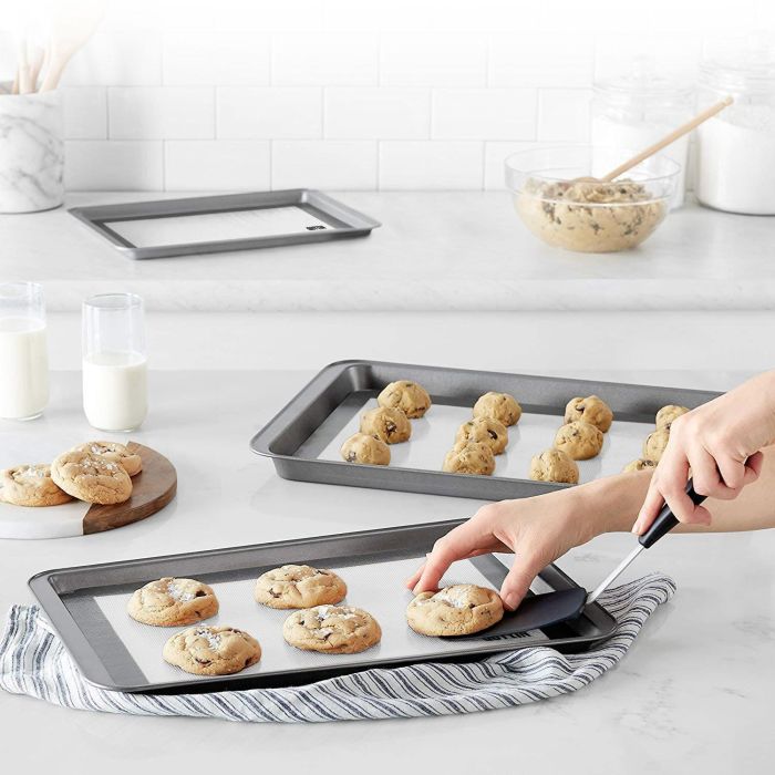 Quttin Tapete de Horno de Silicona Antiadherente 30 x 40 cm para Cocina y Repostería Reutilizable (24 Unidades) 2