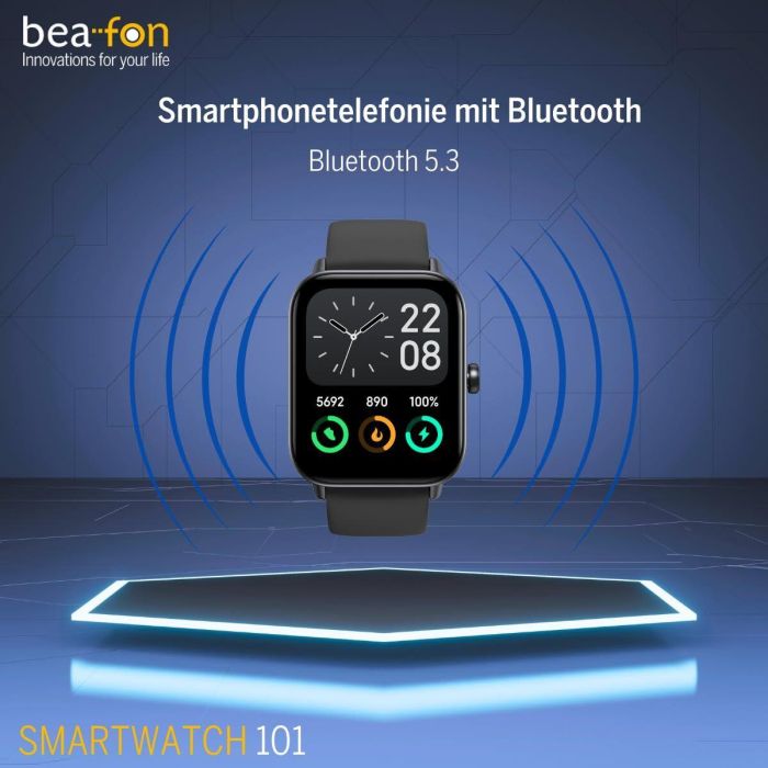 Smartwatch beafon WATCH 101 1,8" Negro Gris 5 Smartwatch beafon WATCH 101 1,8" Negro Gris 5