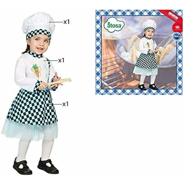 Disfraz para Bebés Cocinera (3 pcs) 1 Disfraz para Bebés Cocinera (3 pcs) 1