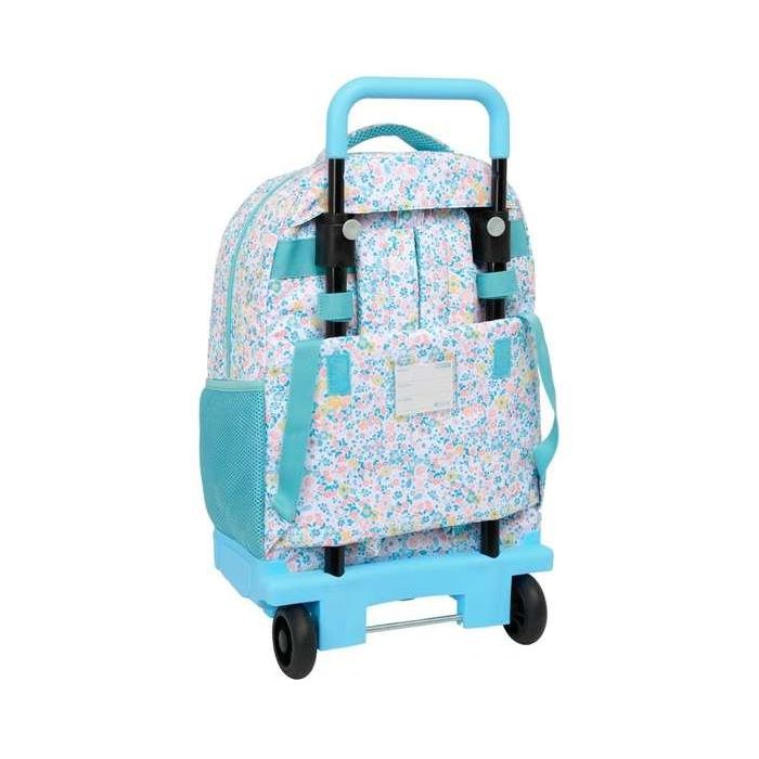 Safta Mochila Grande con Ruedas Compact Ext. Recicla Fiori 33x45x22cm 1