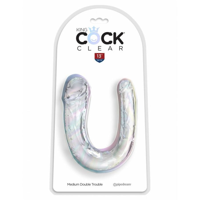 Consolador de Doble Penetración Pipedream - King Cock Transparente 1 Consolador de Doble Penetración Pipedream - King Cock Transparente 1