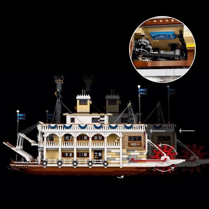 LEGO Ideas 21356 Barco de vapor del río Misisipi Set de construcción para adultos 3 LEGO Ideas 21356 Barco de vapor del río Misisipi Set de construcción para adultos 3