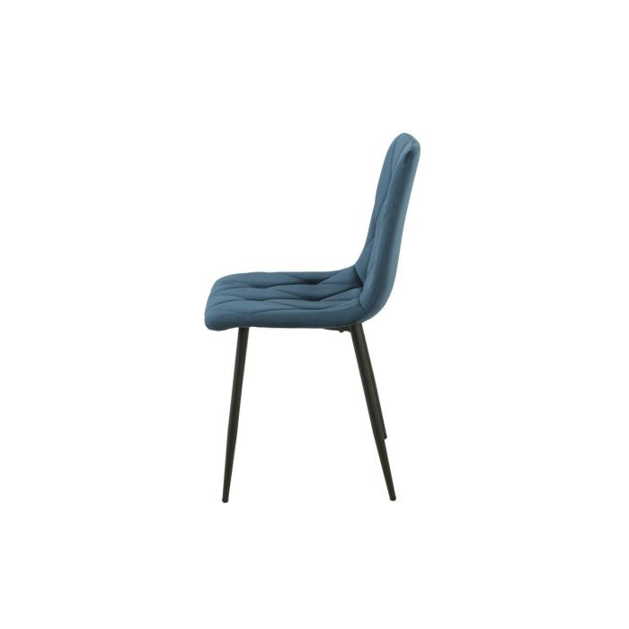 Silla Romimex Azul Terciopelo Metal 45 x 89 x 55 cm 3