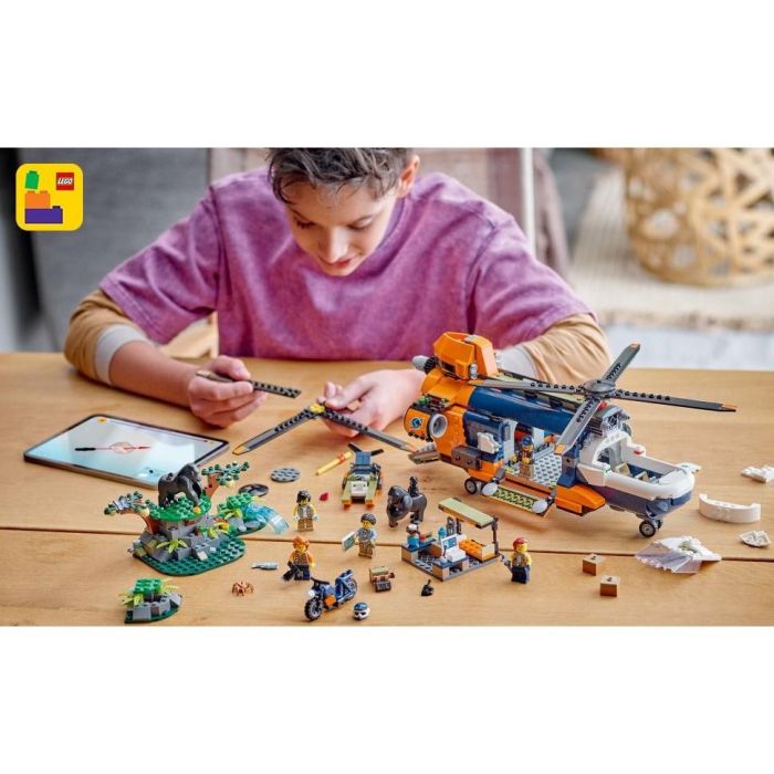 LEGO 60437 City Helicóptero del Explorador de la Selva al Campamento Base, Juguete de construcción para niños 8 Años+ 8 LEGO 60437 City Helicóptero del Explorador de la Selva al Campamento Base, Juguete de construcción para niños 8 Años+ 8