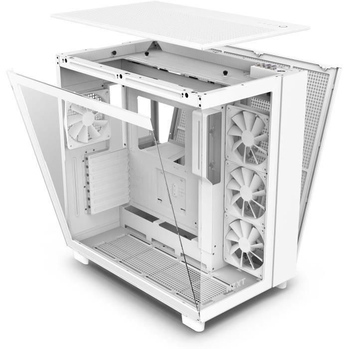 NZXT NZX1690884227580 Caja semitorre H9 Flow con Refrigeración Avanzada y 4 Ventiladores F120mm Blanco 2