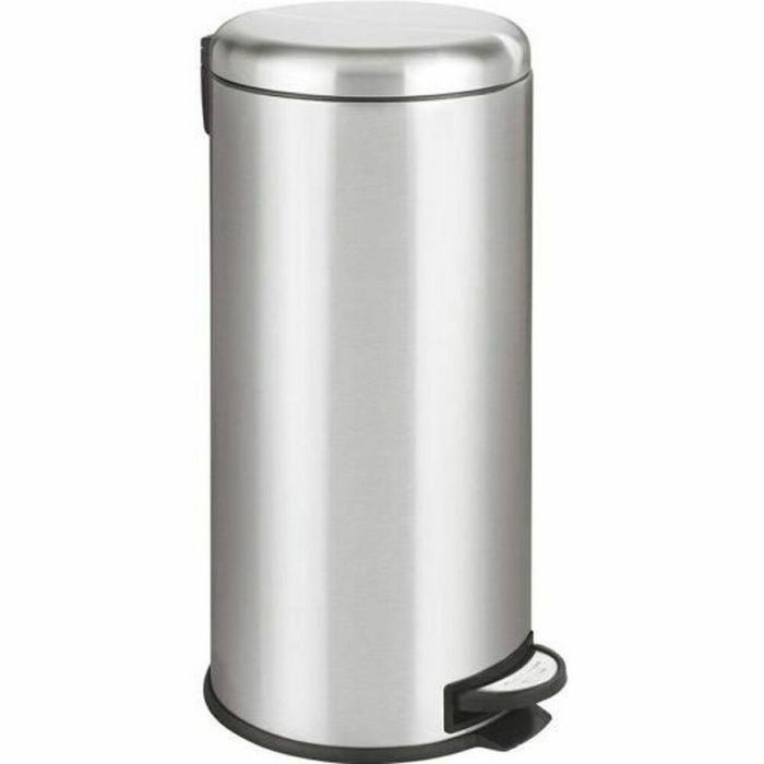 Kitchen Move Papelera de Cocina URBAN 30L con Pedal - Acero Inoxidable Cepillado, Cierre Silencioso y Anti-Olor, Cubo Extraíble