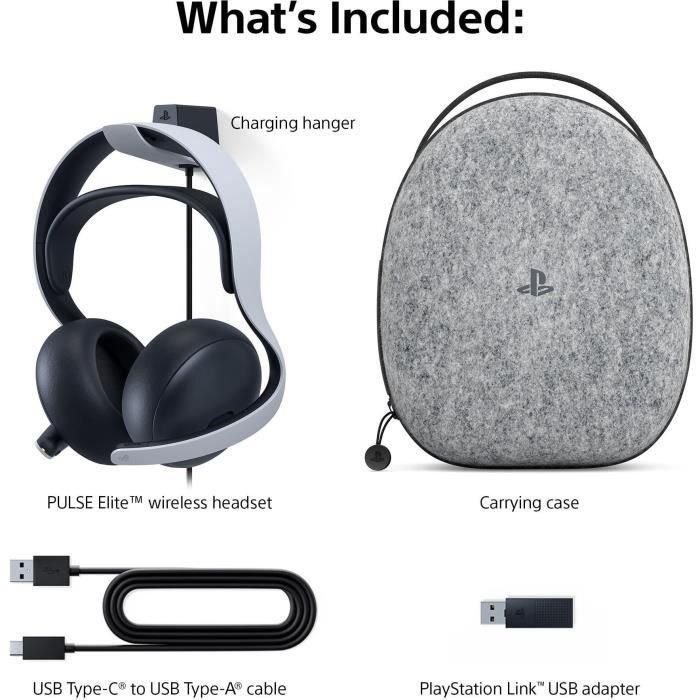 Sony PULSE Elite PS5PULSEELITEV2 Auriculares inalámbricos de diadema con micrófono para PlayStation 5 3