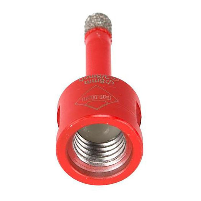 Rubi R5989 Broca Drygres Ø8mm Anclaje M14 para Amoladora Corte Seco en Gres Porcelánico, Cerámica, Mármol y Granito 1