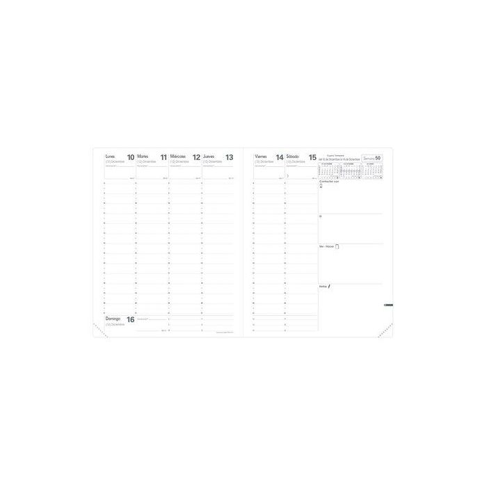 Recambio Agenda Anual (2026) Quo Vadis President Sp 210X270 S/V 2 Pag.