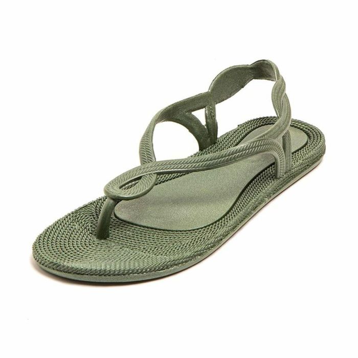 Chanclas para Mujer Brasileras Antalya Military Amarillo 1