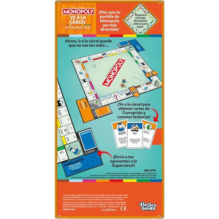 Hasbro Expansión Monopoly Ve A La Cárcel G0719 Juego De Mesa Español +8 Años 3 Hasbro Expansión Monopoly Ve A La Cárcel G0719 Juego De Mesa Español +8 Años 3