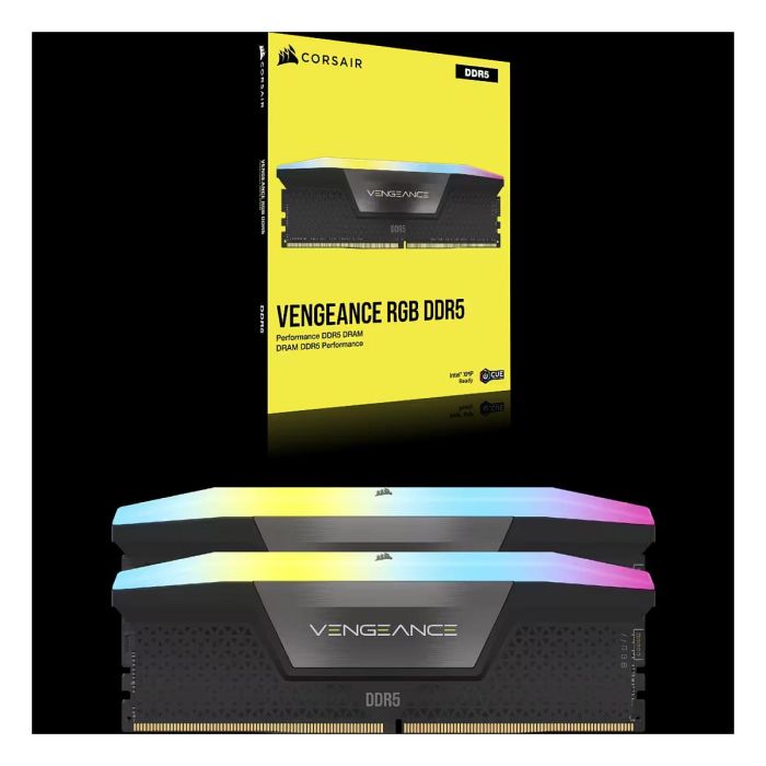 Corsair 32GB DDR5 Vengeance RGB Kit (2x16GB) 6400MHz CL36 Negro para PC 5