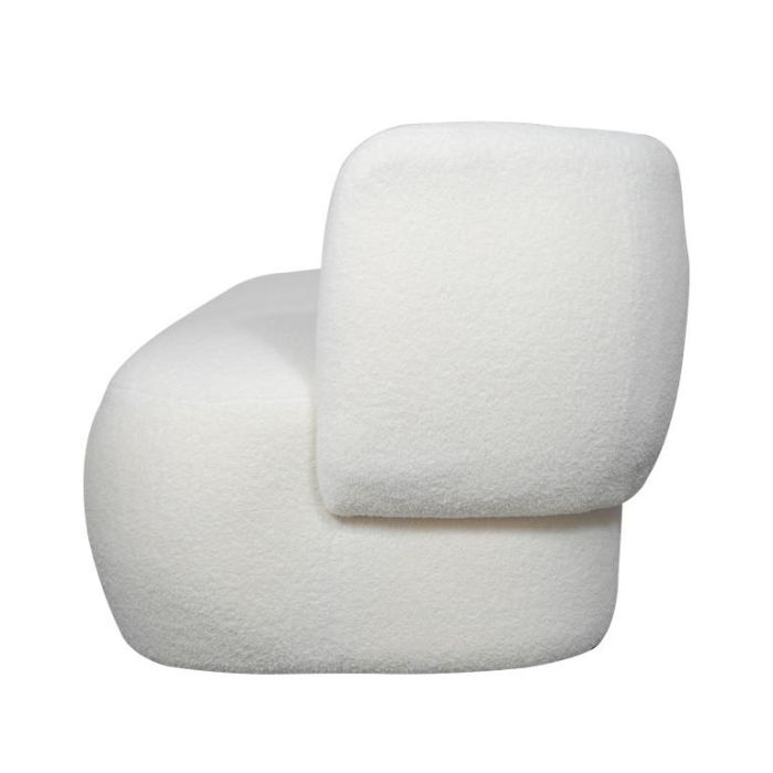 DKD Home Decor Sofá Moderno Poliéster Blanco 193x80x73 cm Altura Asiento 50 cm 3 DKD Home Decor Sofá Moderno Poliéster Blanco 193x80x73 cm Altura Asiento 50 cm 3