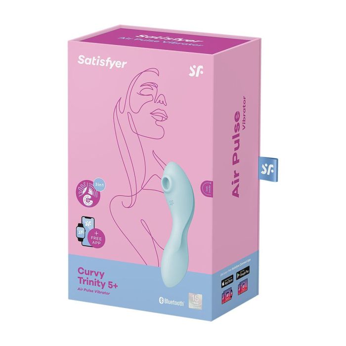Succionador de Clítoris Satisfyer Cruvy Trinity 5+ Azul 4 Succionador de Clítoris Satisfyer Cruvy Trinity 5+ Azul 4