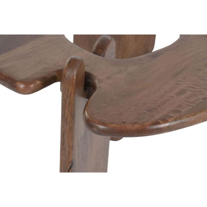 DKD Home Decor Mesa Centro Urban Organdic Marrón de Madera de Mango 90x60x45cm Desmontable 4