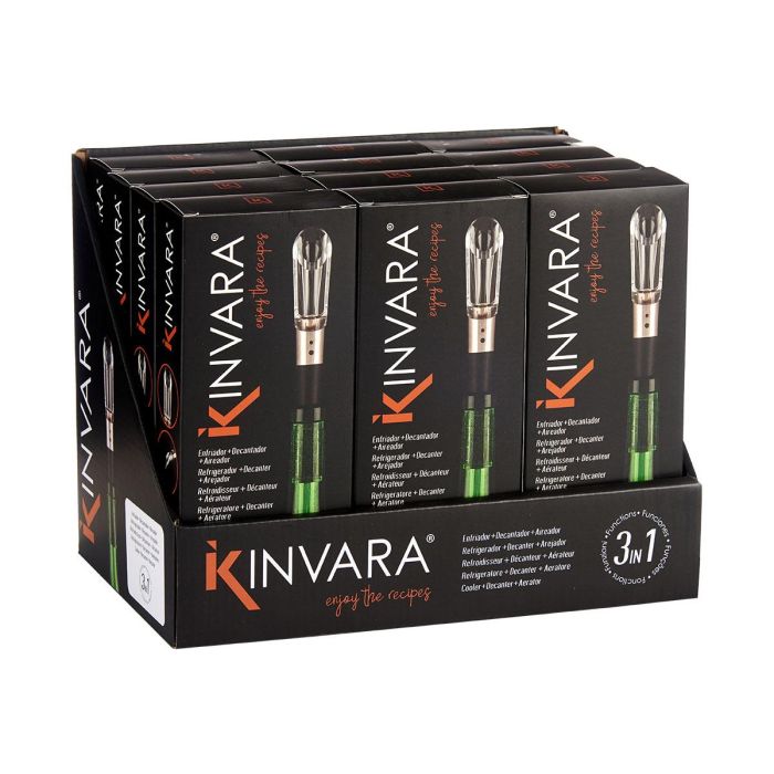 Kinvara Enfriador Decantador y Aireador de Vino 2.6 x 2.6 x 37 cm (Set de 12) 2 Kinvara Enfriador Decantador y Aireador de Vino 2.6 x 2.6 x 37 cm (Set de 12) 2