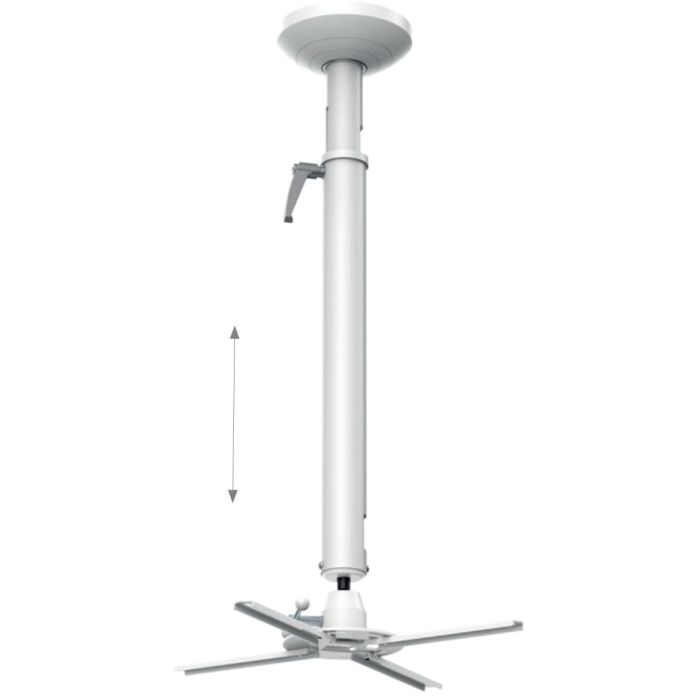 Hagor Beamfix II 820 - 1200 mm Soporte de Techo para Proyector, Acero Inoxidable, 10 kg, Ajuste Manual de Altura