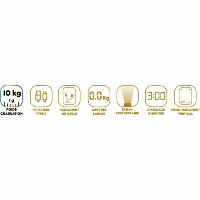 Little Balance LIT3760240787112 Báscula de Cocina Digital Happy Genius 10 de Acero Inoxidable USB Reparable 2 Little Balance LIT3760240787112 Báscula de Cocina Digital Happy Genius 10 de Acero Inoxidable USB Reparable 2